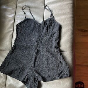 Victoria's Secret Black Lace Chemise